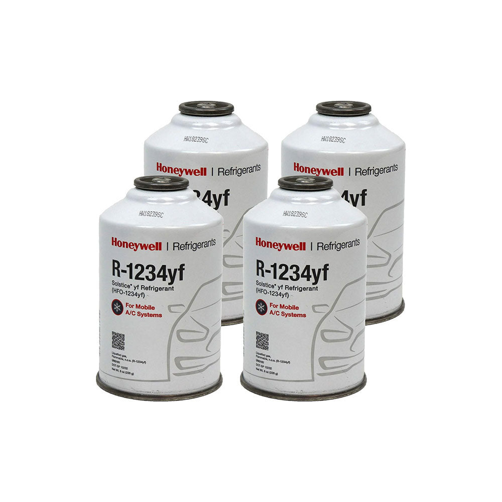 R-1234yf Premium A/C Refrigerant – 4-Pack of 8 oz Cans (32 oz Total)