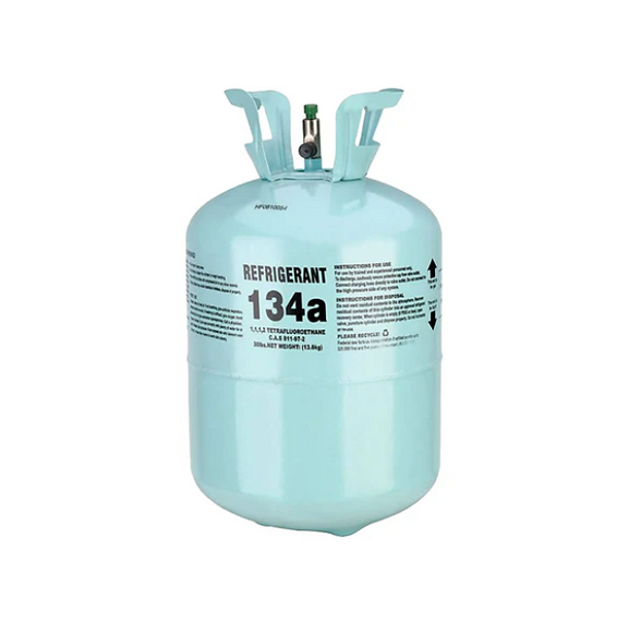 R-134a Premium A/C Refrigerant – 30 lb Factory-Scaled Cylinder